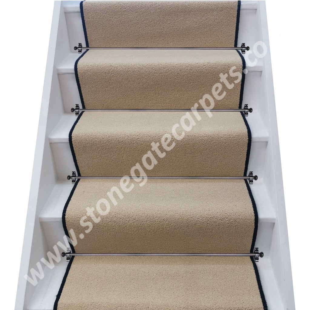 Brintons Carpets Bell Twist Sandstorm Plain Stair Runner (Per Linear Metre)