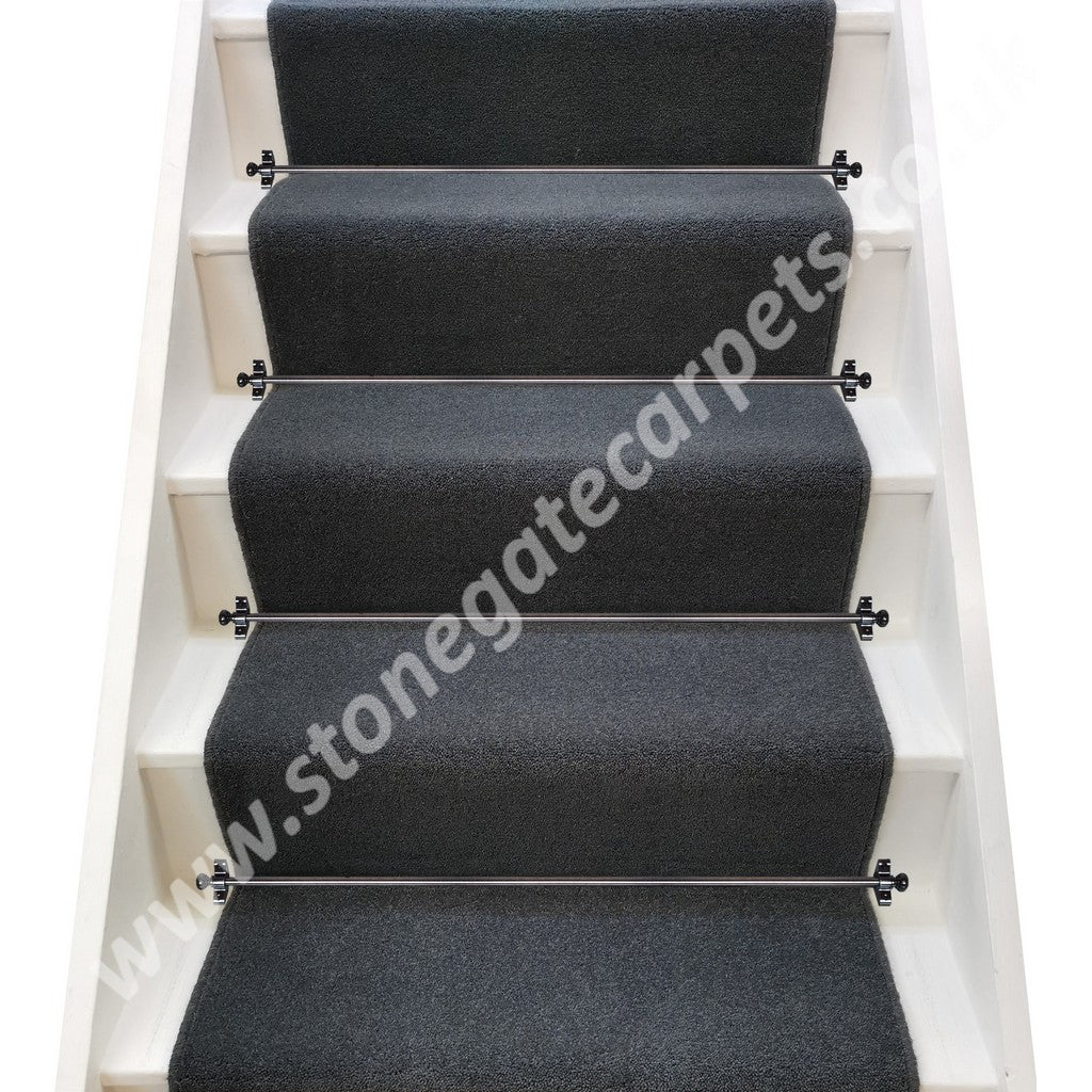 Brintons Carpets Bell Twist Slate Stair Runner (per M)
