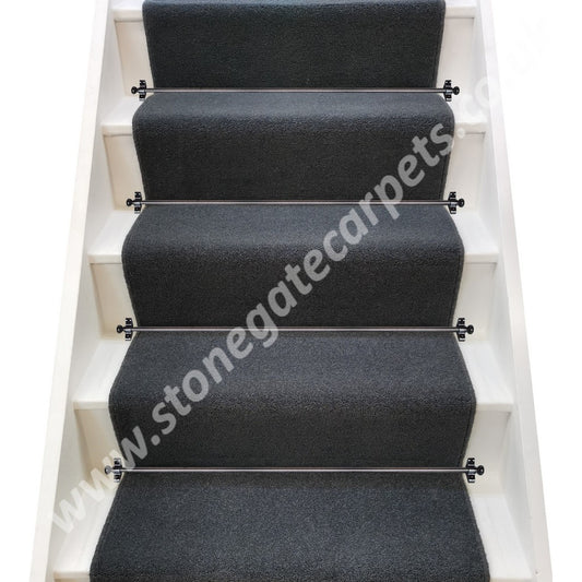 Brintons Carpets Bell Twist Slate Stair Runner (Per Linear Metre)