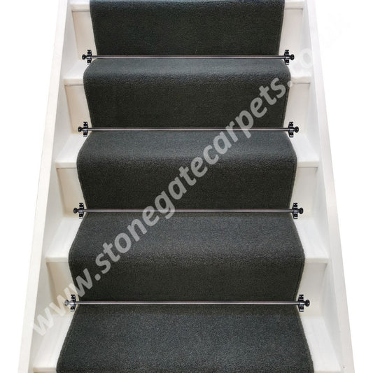 Brintons Carpets Bell Twist Smoke Stair Runner (per M)