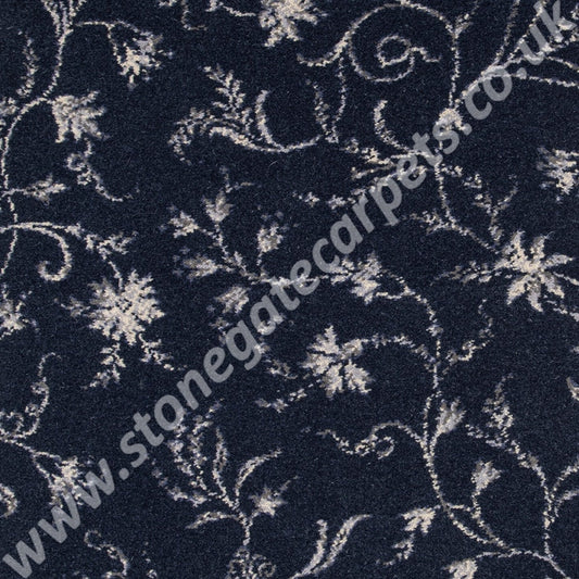 Brintons Carpets | Classic Florals Nouveau | Parterre French Blue | £70.00 per M²