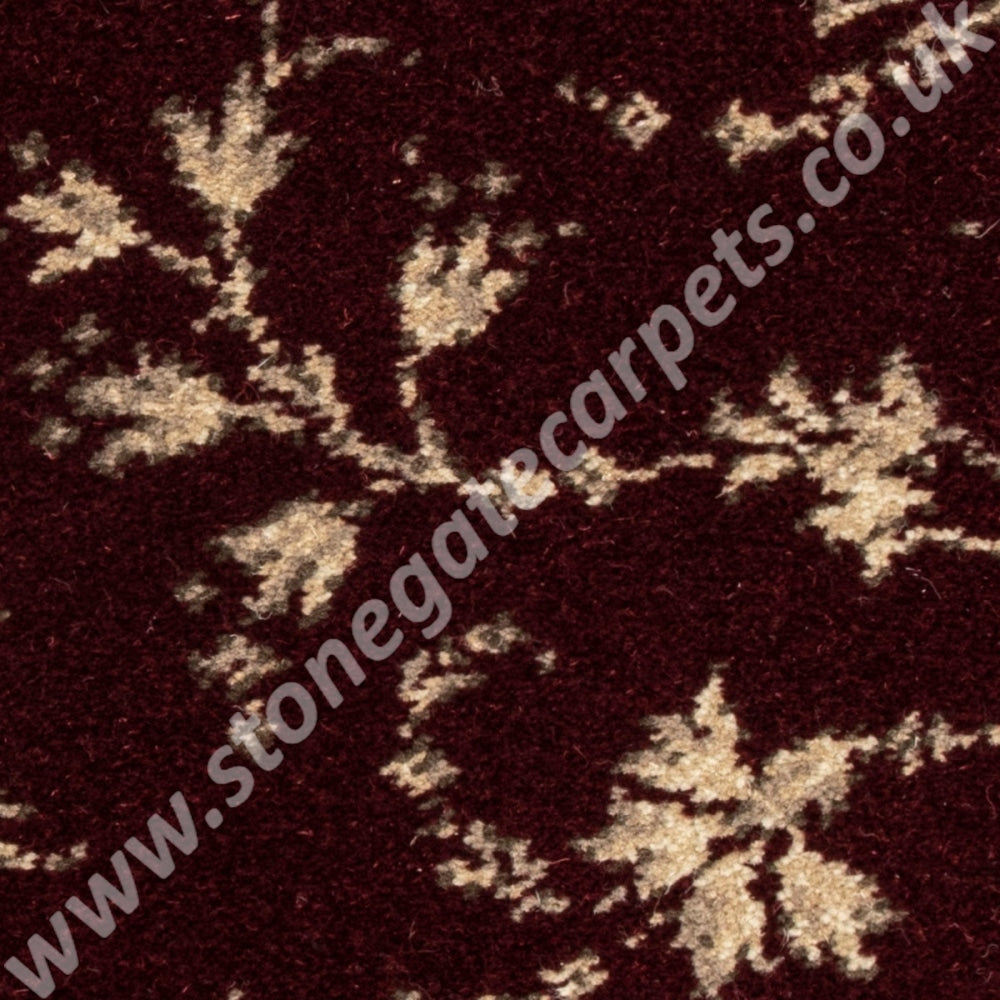 Brintons Carpets | Classic Florals Nouveau | Parterre Red | £70.00 per M²