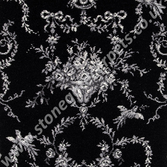 Brintons Carpets | Classic Florals Nouveau | Toile Empire Noir | £70.00 per M²