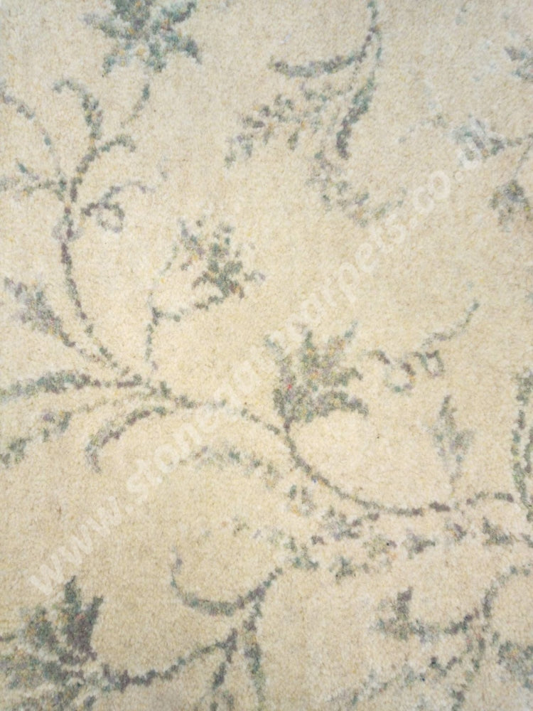 Brintons Carpets Classic Florals Parterre Champagne Carpet Remnant