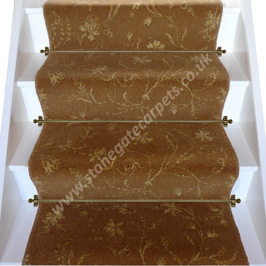Brintons Carpets Classic Florals Parterre Copper Broadloom Stair Runner (per M)