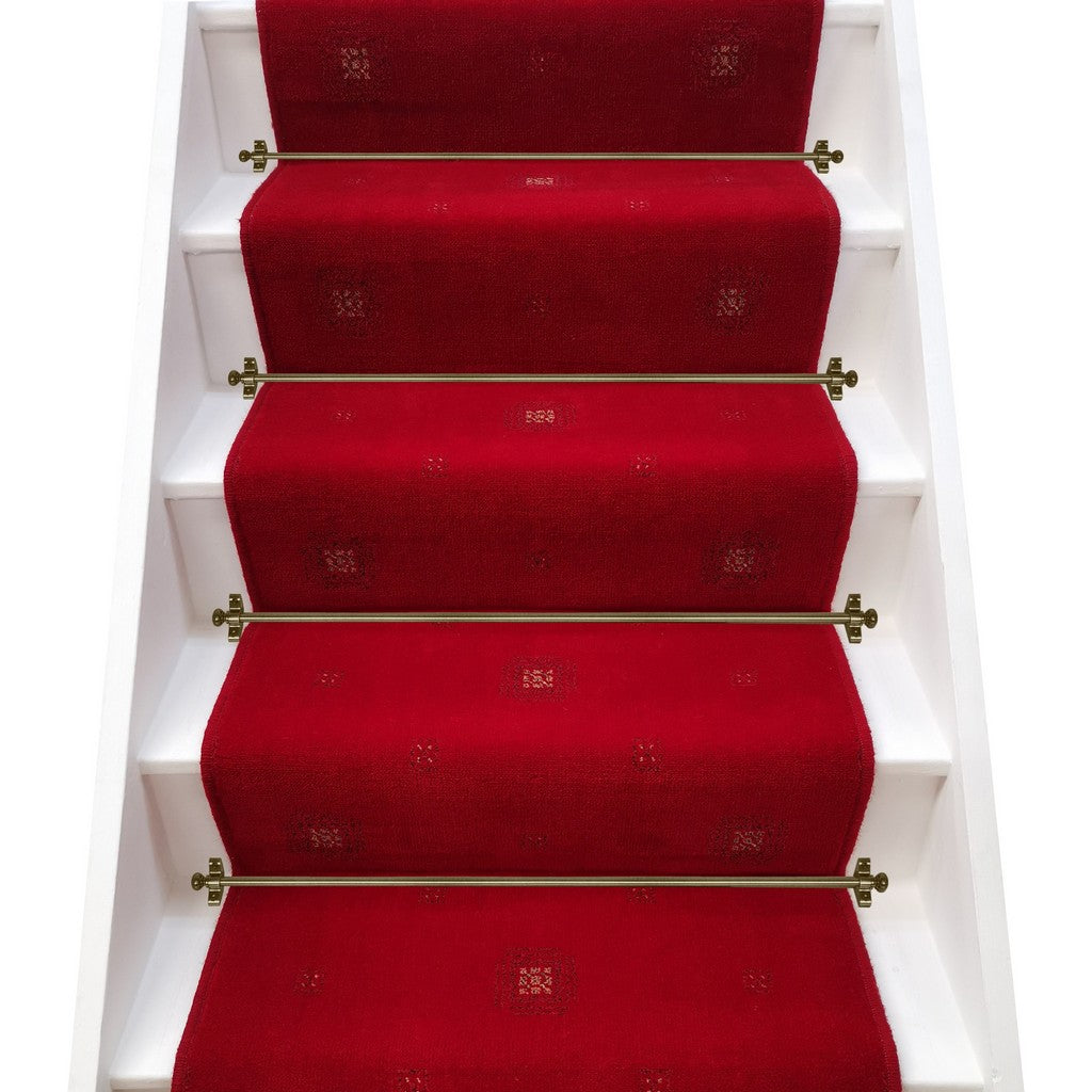 Brintons Carpets Ikon Brick Red Broadloom Stair Runner - LIMITED STOCK