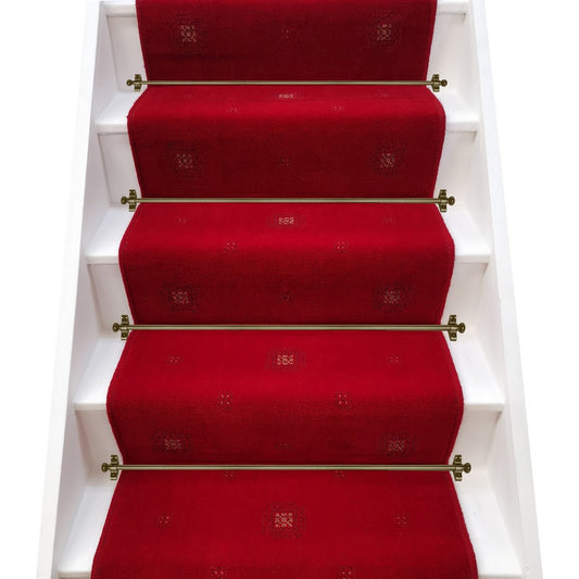 Brintons Carpets Ikon Brick Red Broadloom Stair Runner - LIMITED STOCK