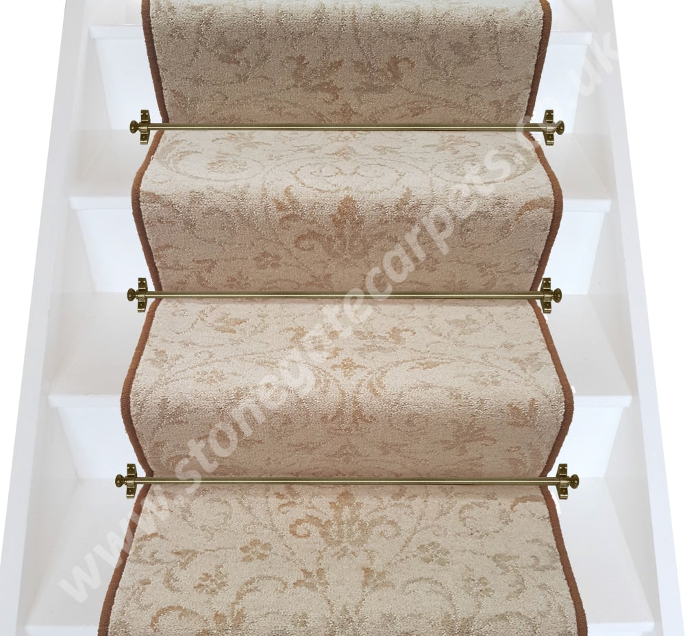 Brintons Carpets Laura Ashely Malmaison Faded Gold Broadloom Stair Runner (Per M)
