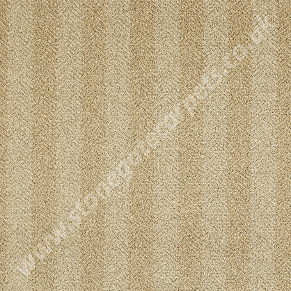 Brintons Carpets Laura Ashley Herringbone Stripe Gold 6/50320