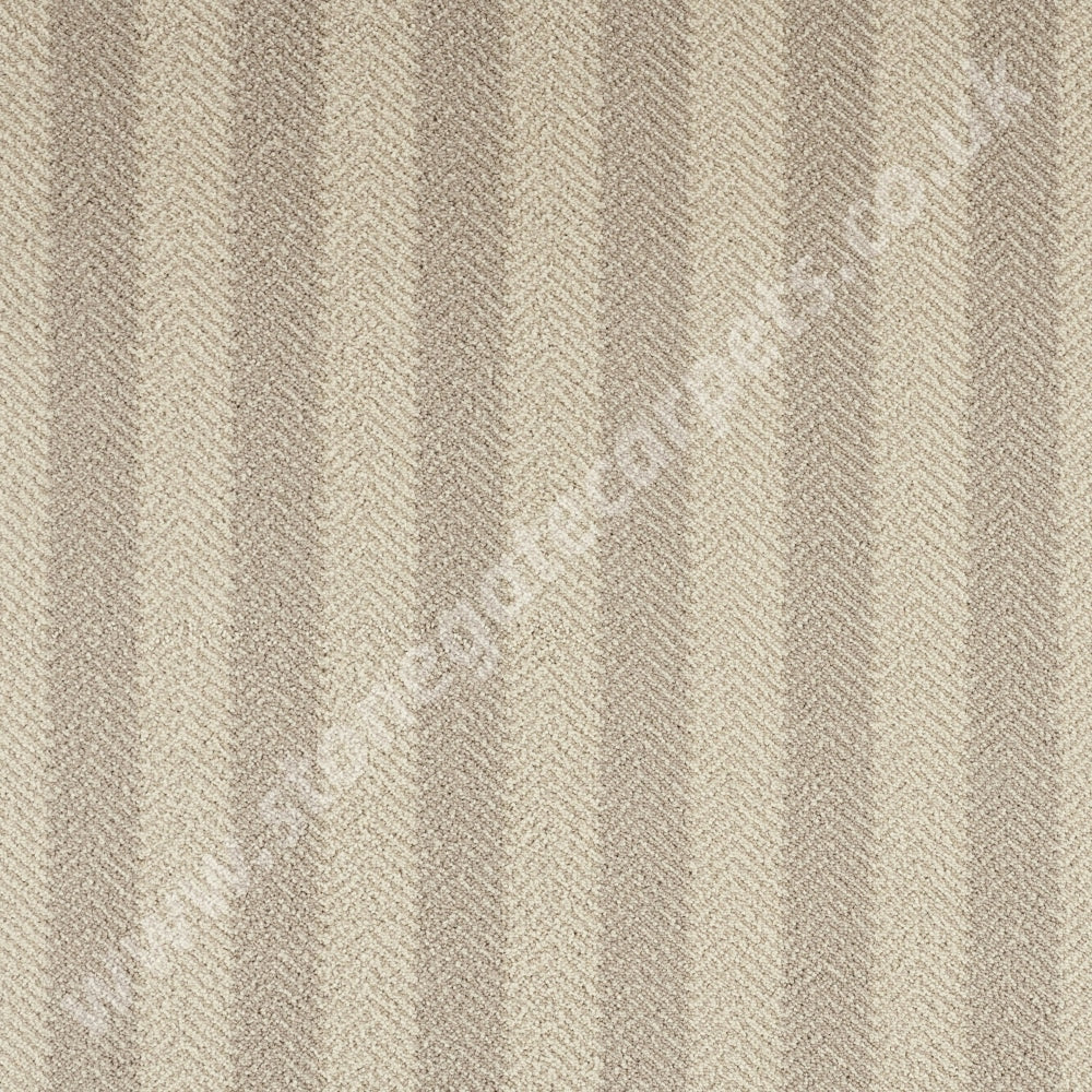 Brintons Carpets | Laura Ashley | Herringbone Stripe Natural | £76.00 Per M²