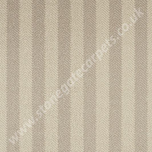 Brintons Carpets | Laura Ashley | Herringbone Stripe Natural | £76.00 Per M²