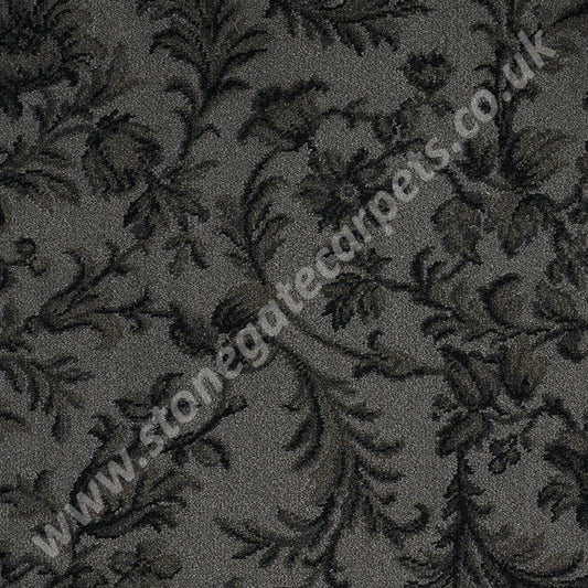 Brintons Carpets | Laura Ashley | Ironwork Scroll Charcoal | £76.00 Per M²