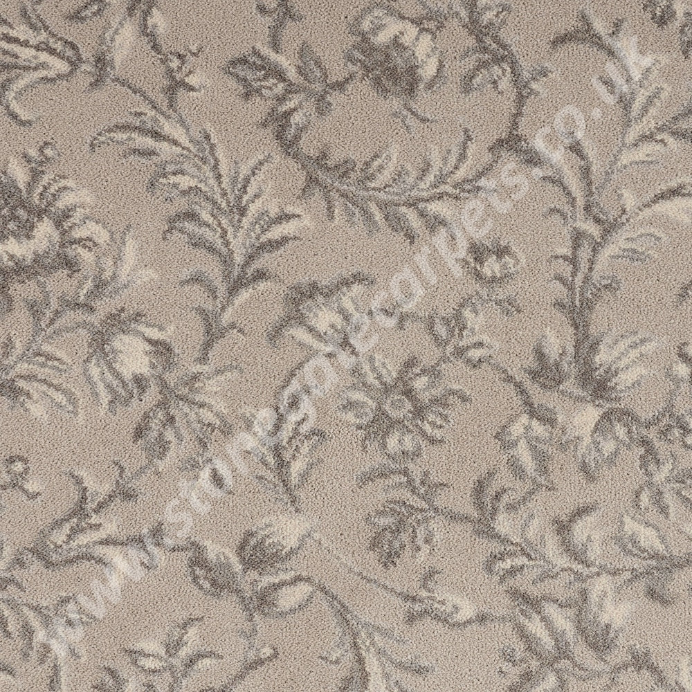 Brintons Carpets | Laura Ashley | Ironwork Scroll Dove Grey | £76.00 Per M²