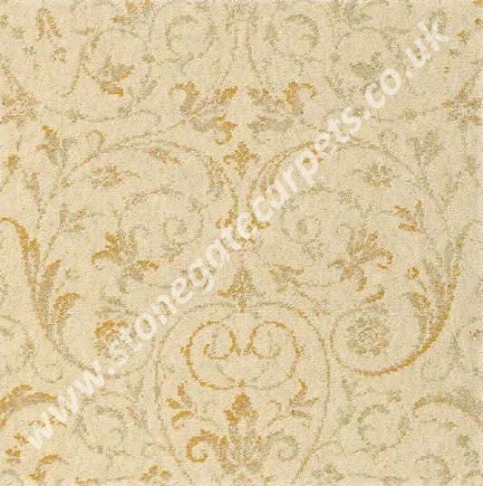 Brintons Carpets Laura Ashley Malmaison Faded Gold Carpet Remnant @ £40 per m