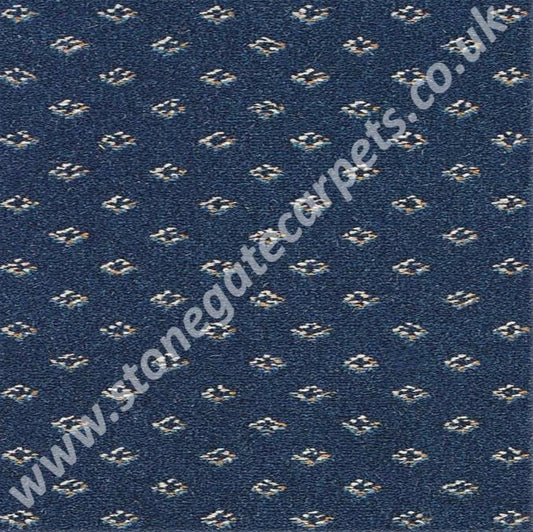 Brintons Carpets Marquis Sovereign Blue Diamond Carpet Remnant £40sq/mt from: