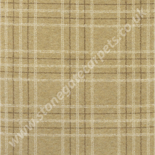 Brintons Carpets New Living Plaid Honey