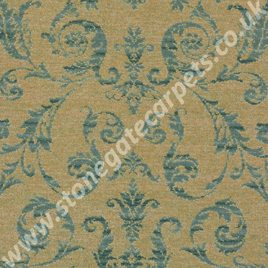 Brintons Carpets Renaissance Classics Medici Blue Broadloom