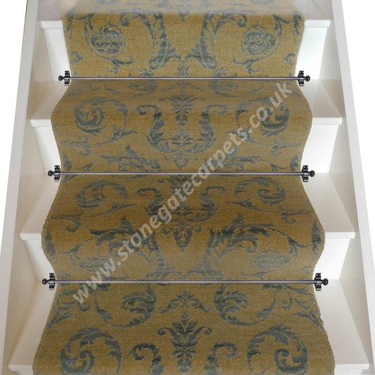 Brintons Carpets Renaissance Classics Medici Blue Broadloom Stair Runner (per M)