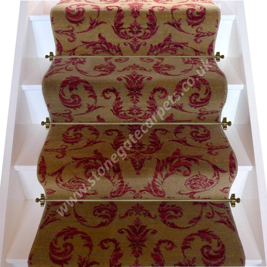 Brintons Carpets Renaissance Classics Medici Ruby Broadloom Stair Runner (per M)