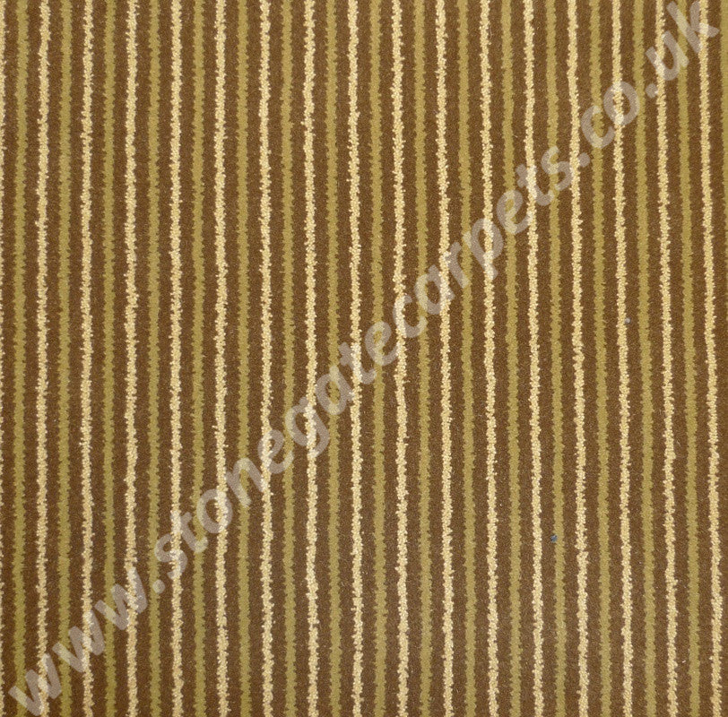 Brintons Carpets Stripes Collection Chocolate Limes Carpet 8ST/38266