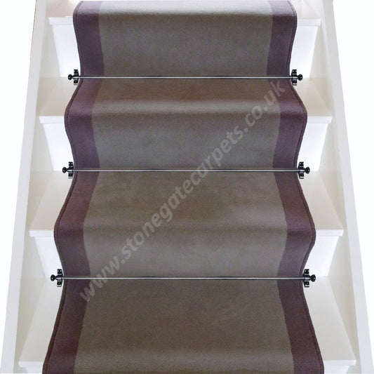 Brintons Carpets True Velvet Chrome Tutti Frutti Stair Runner (per M)