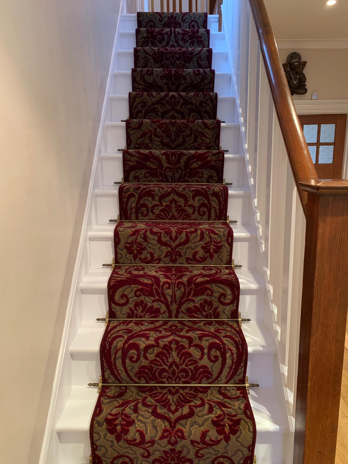 Axminster Carpets Medici Ruby Damask Stair Runner (Per Linear Metre)