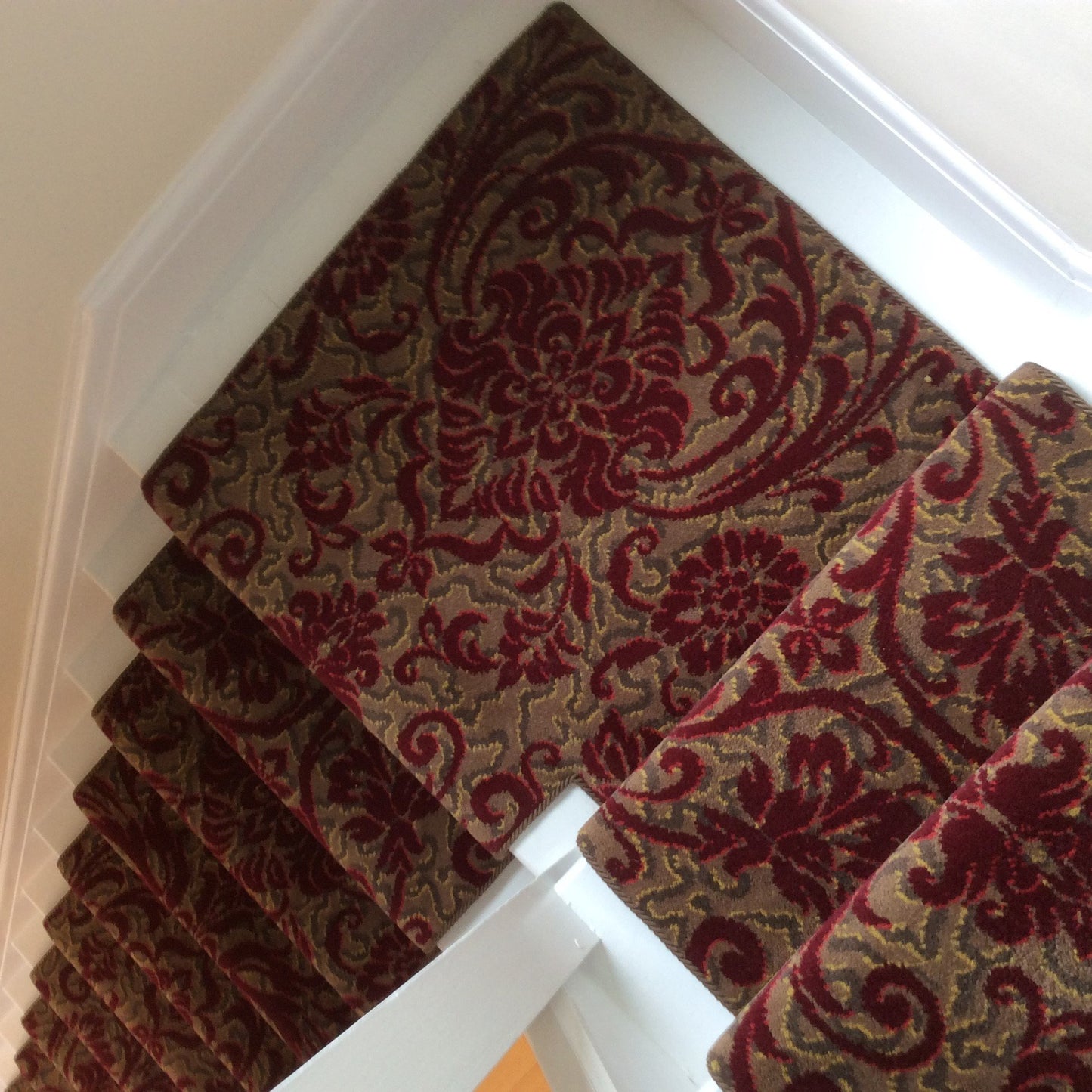 Axminster Carpets Medici Ruby Damask Stair Runner (Per Linear Metre)