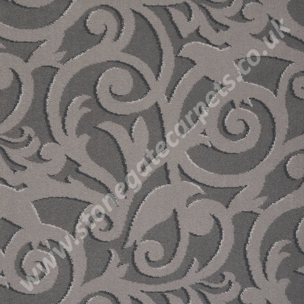Brintons Carpets Timorous Beasties Pewter Atholl Gardens Carpet Remnant @ £60sq/mt 4.00m x 4.00m - £960.00 - Delivery (excl Highlands & Islands) + £50.00