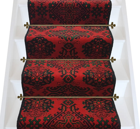 Ulster Carpets Glendun Samarkand Stair Runner with choice of bespoke border colour or overlocking colour (per lin/mt / Subject to Stock Availability