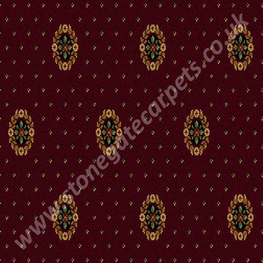 Ulster Carpets Sheriden Cameo Bordeaux 22/2614 (Please Call For Per M² Cost) 