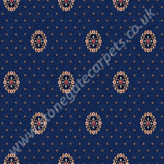 Ulster Carpets Sheriden Cameo Royal Blue 52/2461 (Please Call For Per M² Cost) 