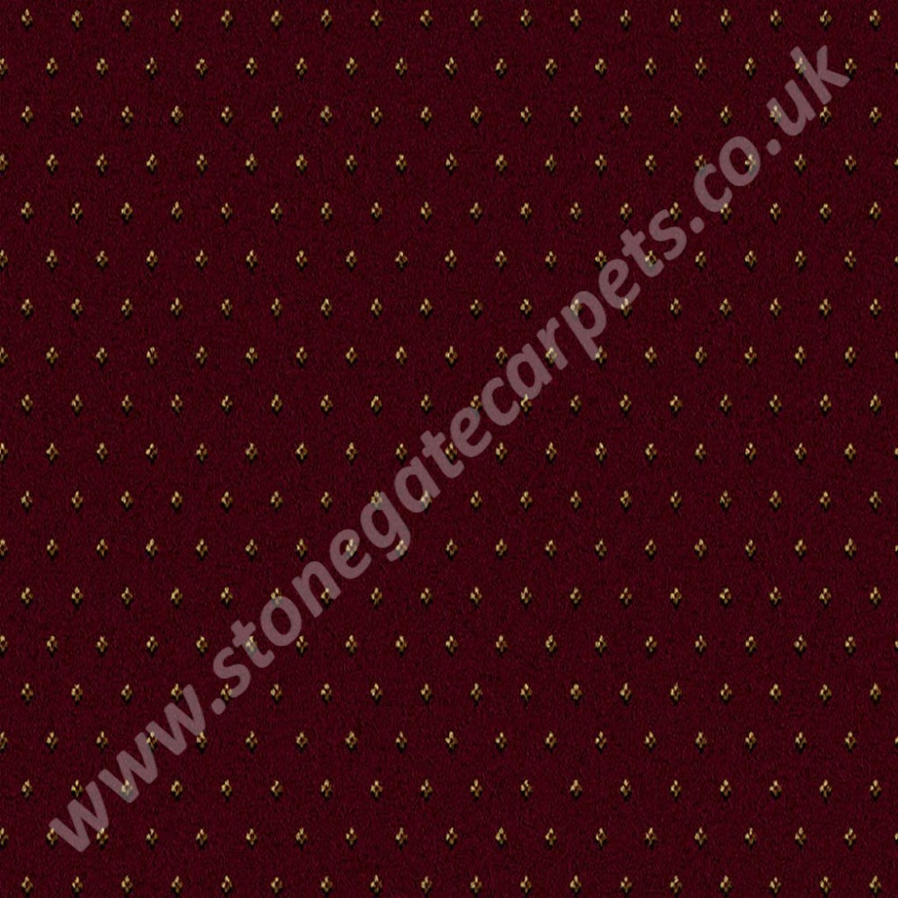 Ulster Carpets Sheriden Pindot Bordeaux 22/2562 (Please Call For Per M² Cost) Carpet