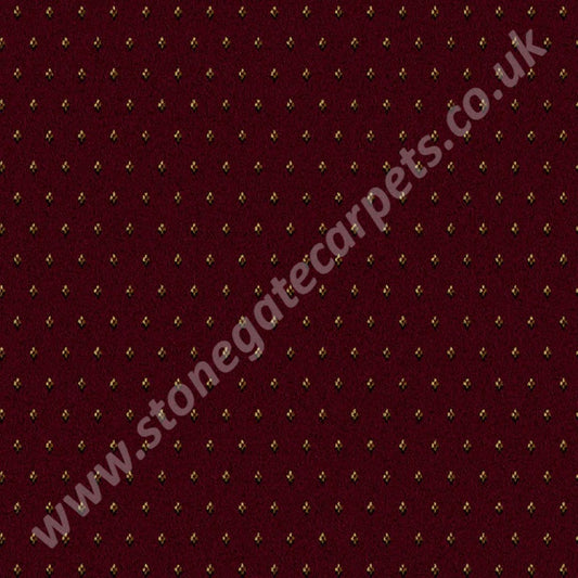Ulster Carpets Sheriden Pindot Bordeaux 22/2562 (Please Call For Per M² Cost) Carpet