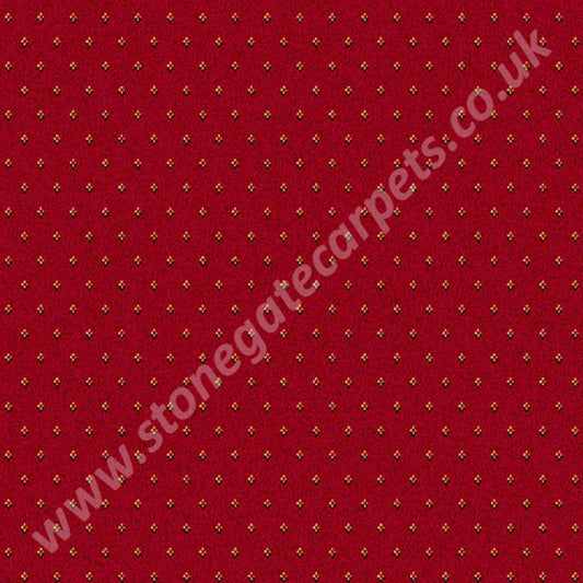 Ulster Carpets Sheriden Pindot Royal Red 10/2462 (Please Call for per M² Cost)