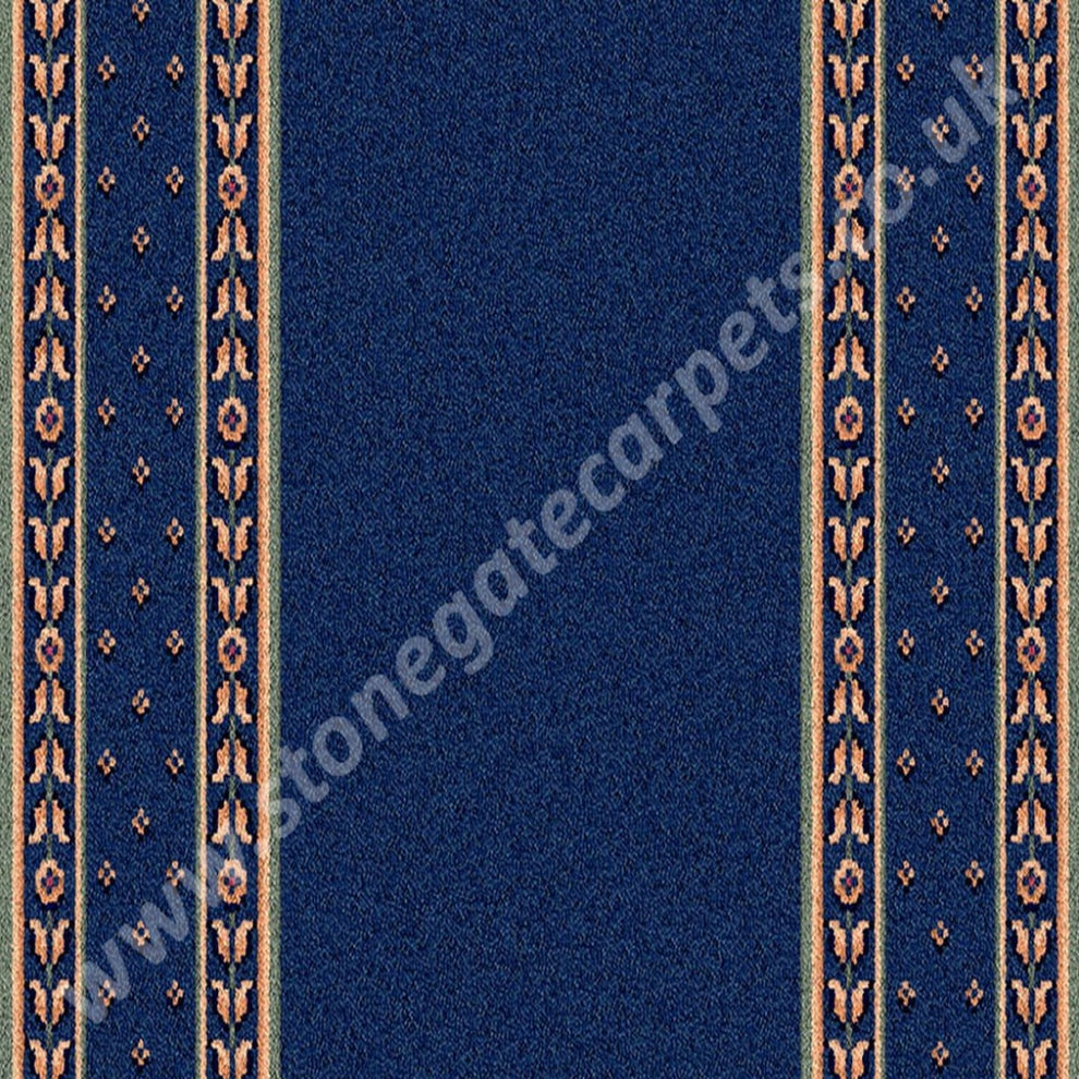 Ulster Carpets Sheriden Royal Blue Runner 52/2605 (Please Call