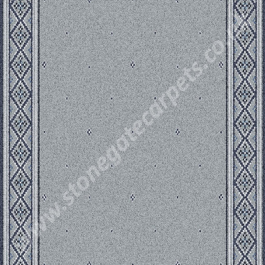 Ulster Carpets Tazmin Blue Grass Runner 92/2634 (Please Call For Per M² Cost) 