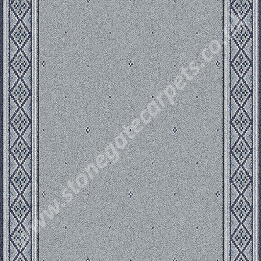 Ulster Carpets Tazmin Blue Grass Runner 92/2634 (Please Call For Per M² Cost) 