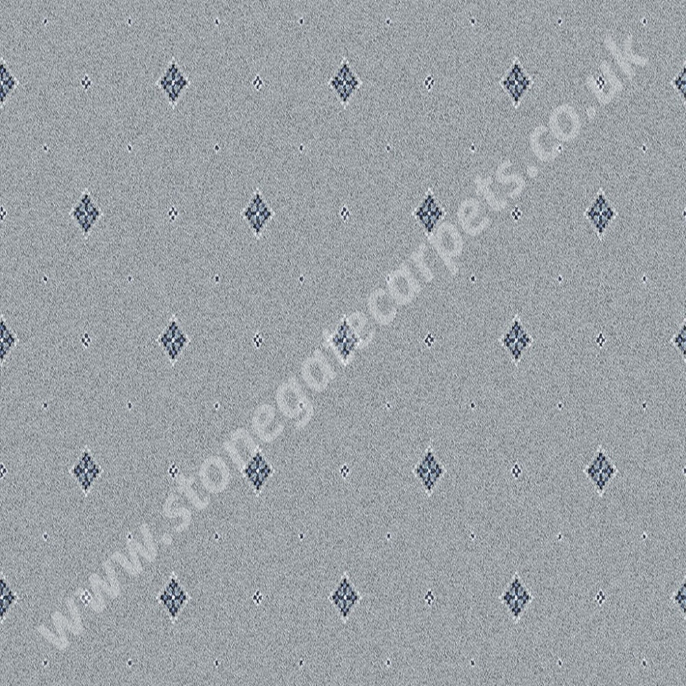 Ulster Carpets Tazmin Motif Blue Grass 92/2628 (Please Call for per M² Cost) 