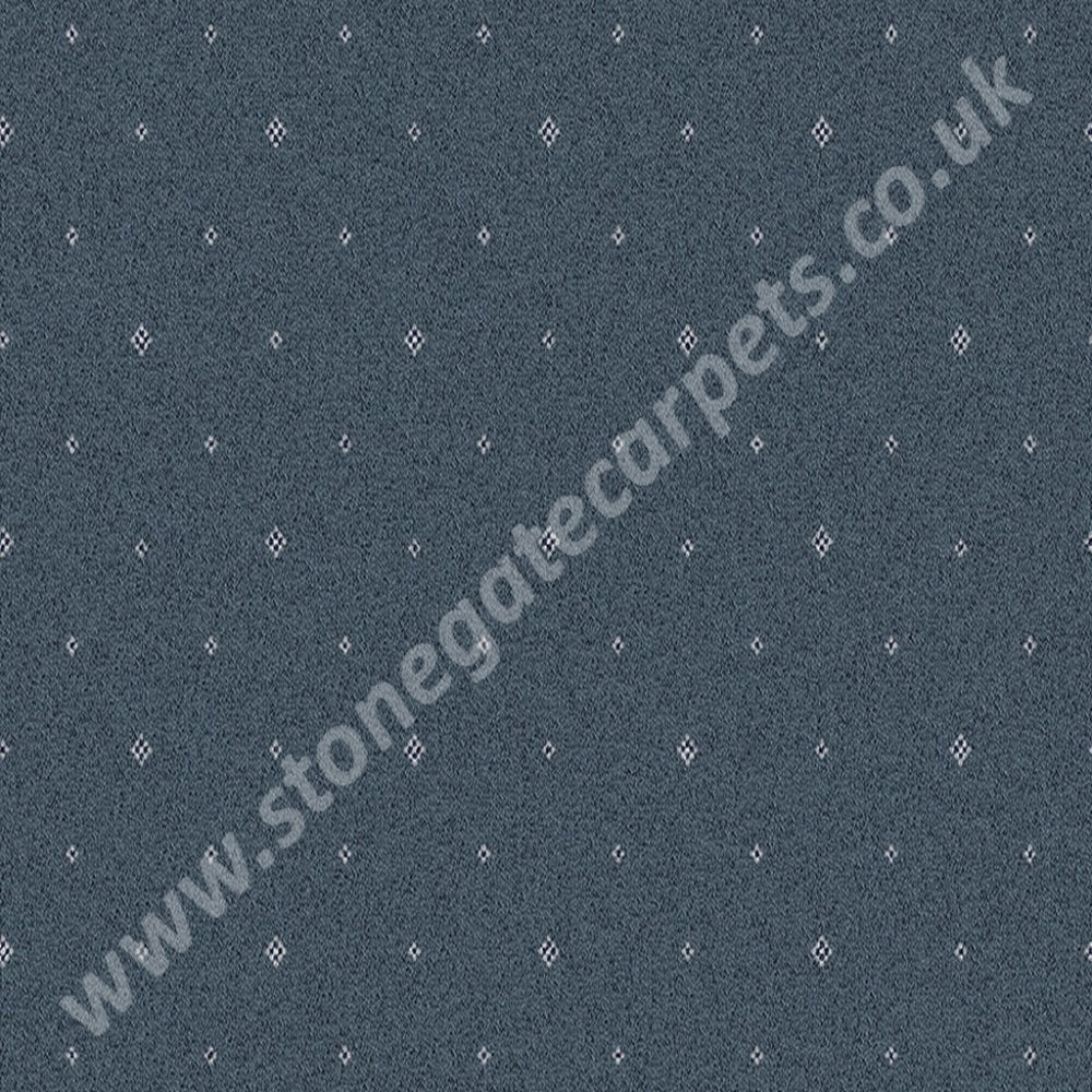 Ulster Carpets Tazmin Pindot Prussian 31/2724 (Please Call For Per M² Cost) 