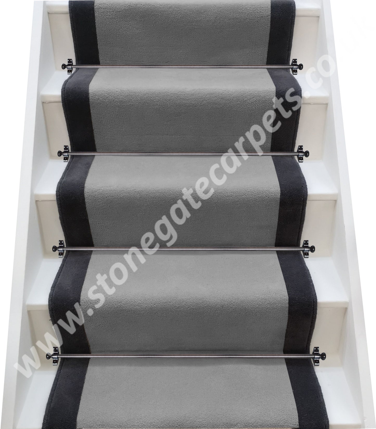 Ulster Carpets Ulster Velvet Stove & Charcoal Stair Runner
