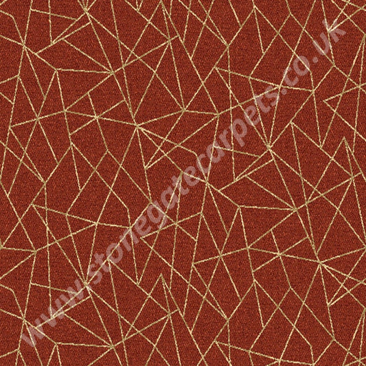 Ulster Carpets Vescent Linea Cadmium 153391-8 (Please Call For Per M² Cost) 