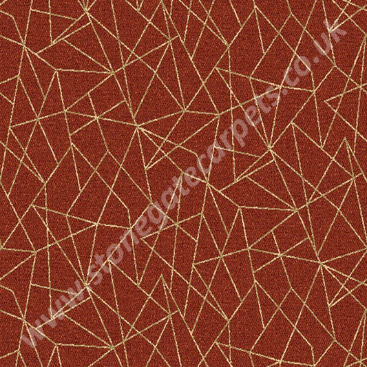 Ulster Carpets Vescent Linea Cadmium 153391-8 (Please Call For Per M² Cost) 